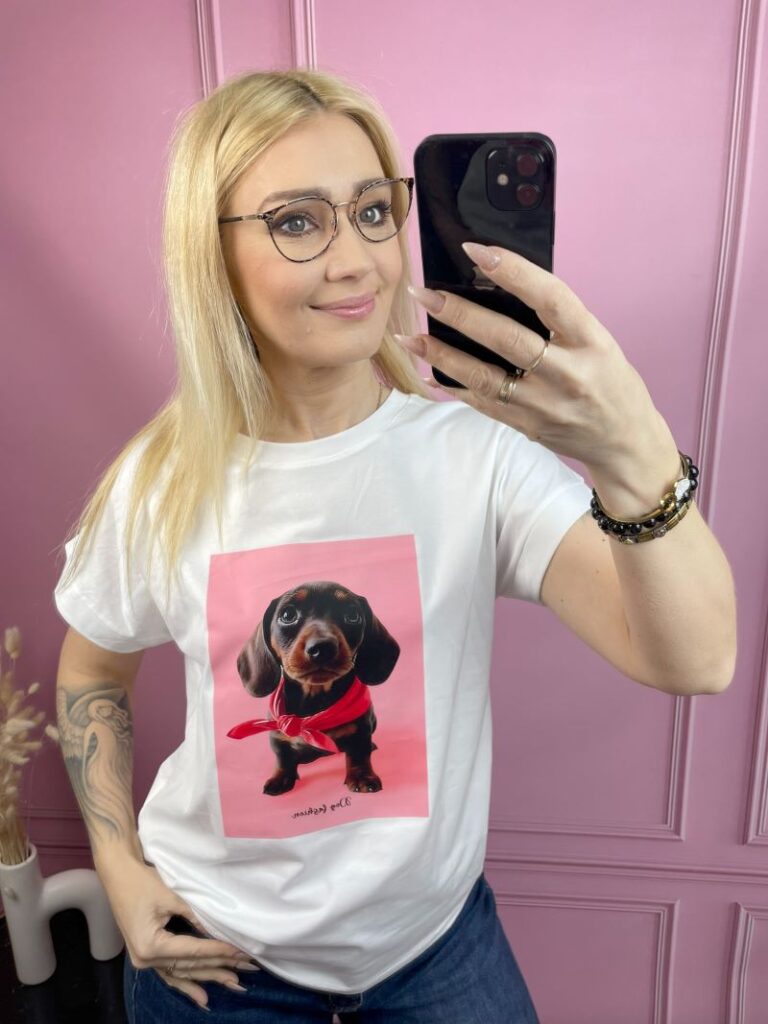 Koszulka Dog - Czerwona