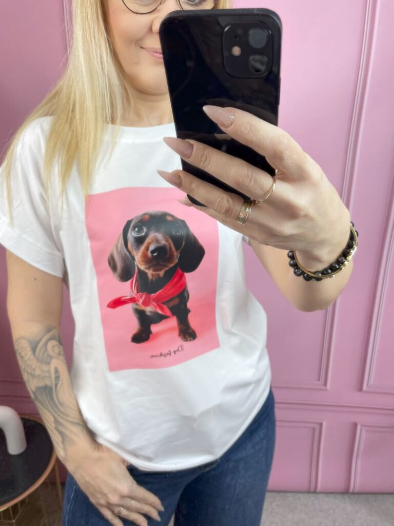 Koszulka Dog - Czerwona