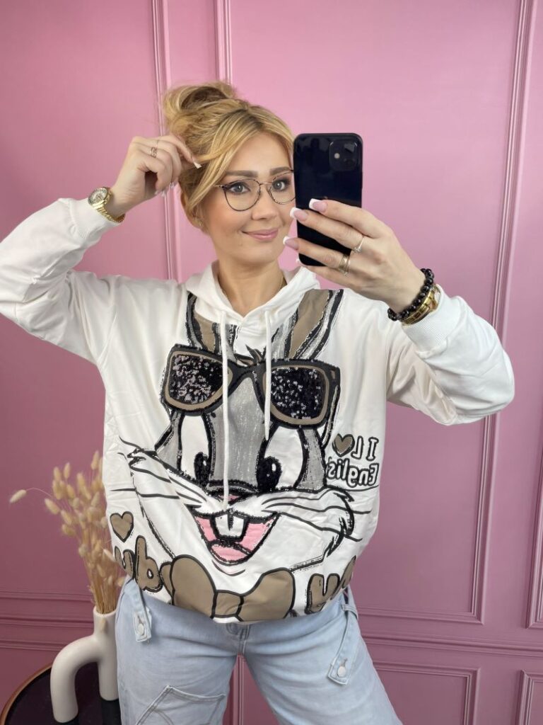 Bluza Sportowa Bugs - Biała