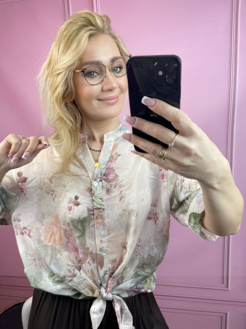 Koszula Transparentna - Oliwka Koszula Transparentna - Oliwka