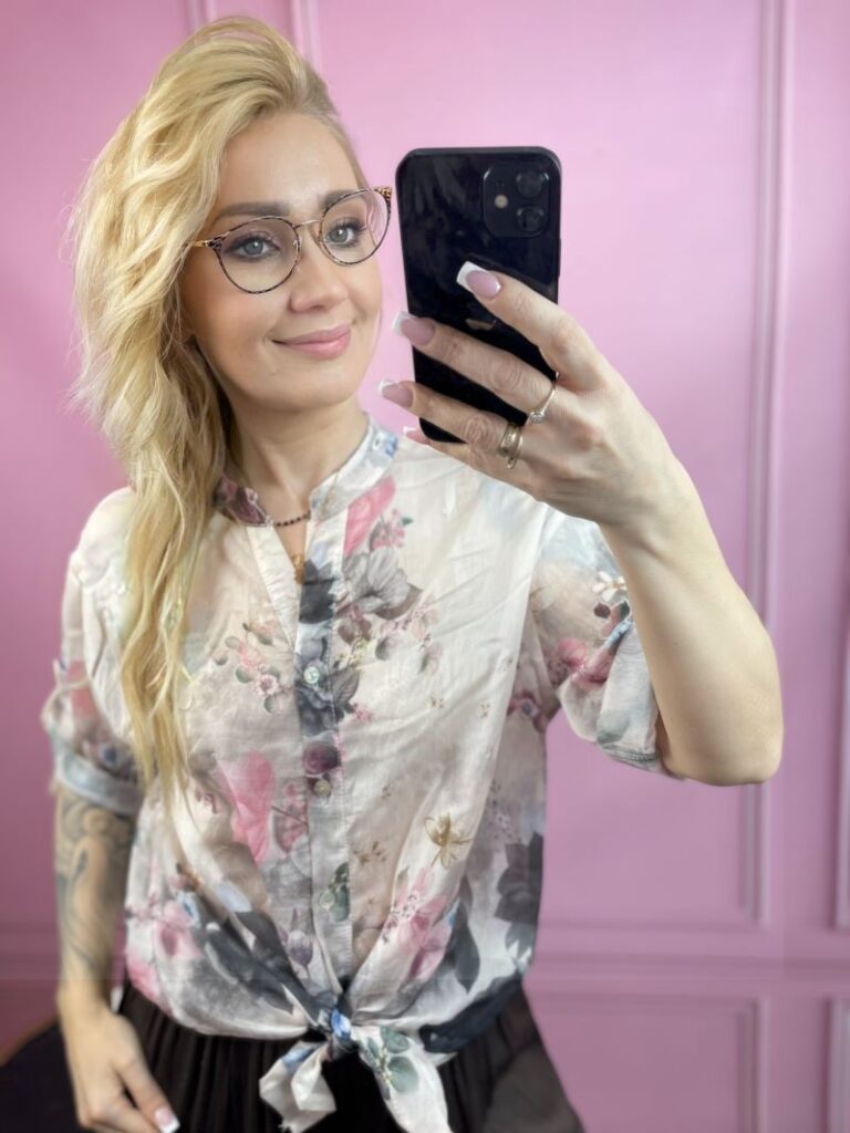 Koszula Transparentna - Czarna