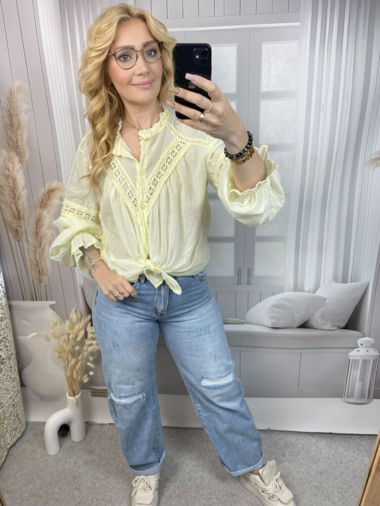 Spodnie Balloon z Przetarciami