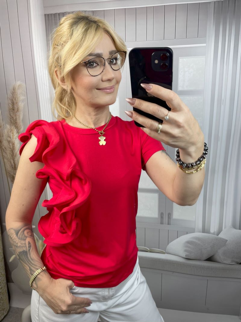 Bluzka Stilla - Czerwona Bluzka Stilla - Czerwona