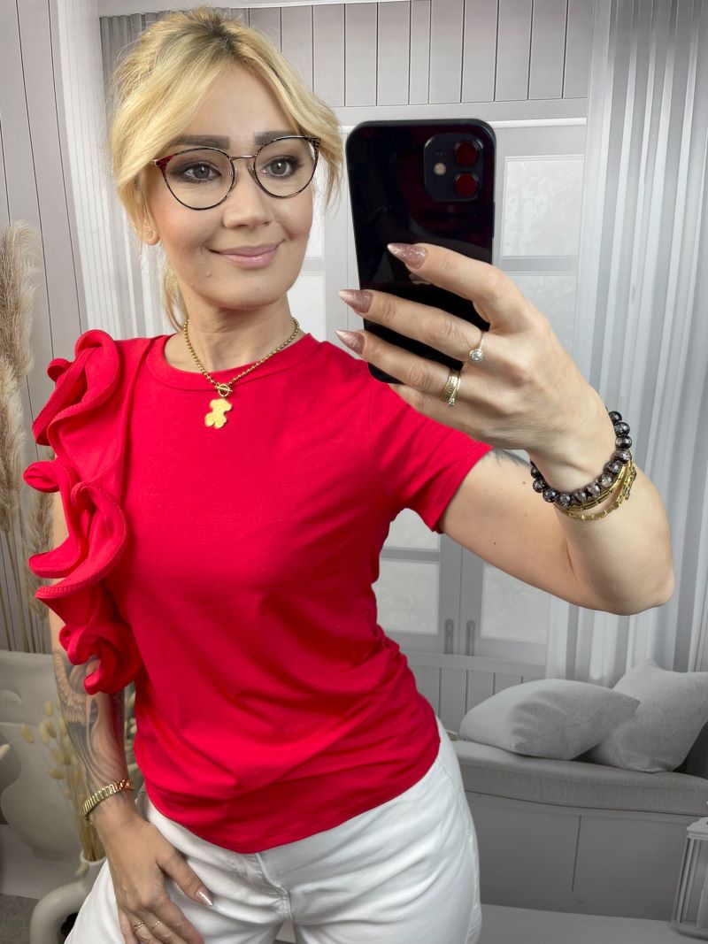 Bluzka Stilla - Czerwona Bluzka Stilla - Czerwona
