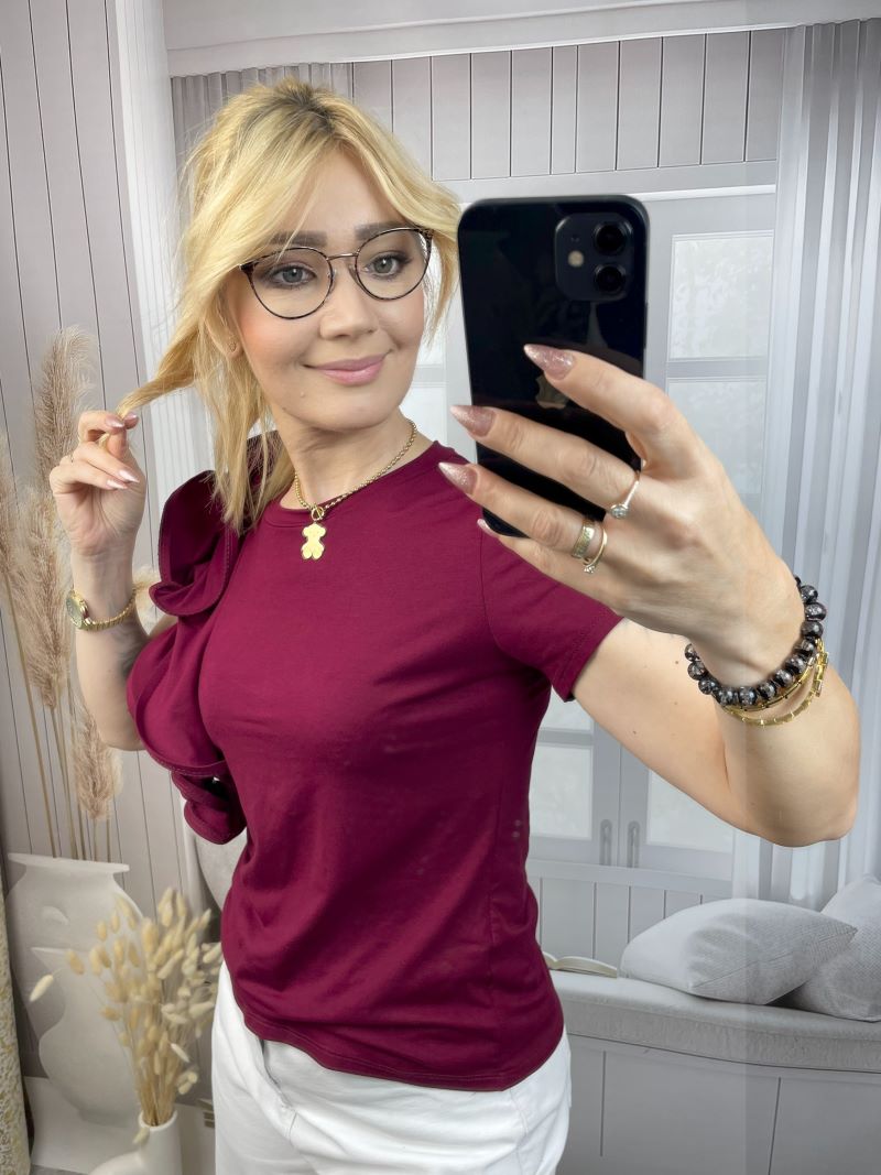 Bluzka Stilla - Bordo Bluzka Stilla - Bordo