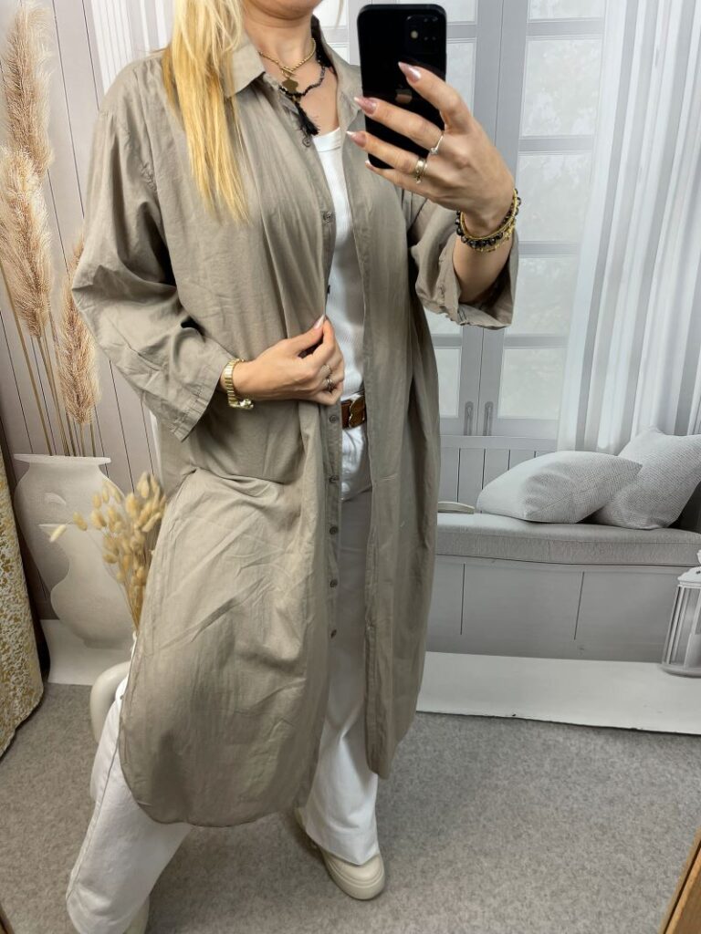 Koszula Maxi 100 % Bawełna - Fango