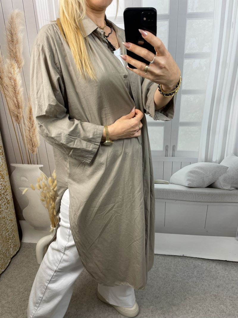 Koszula Maxi 100 % Bawełna - Fango Koszula Maxi 100 % Bawełna - Fango