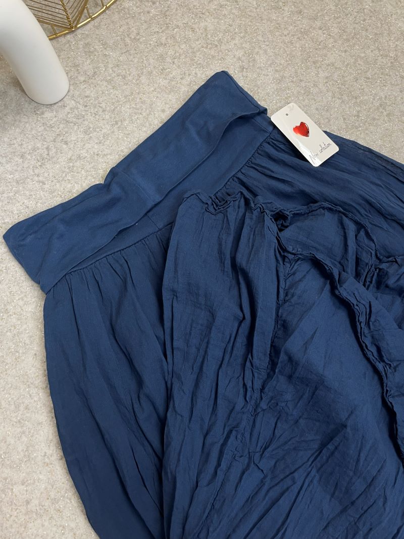 Spódnica Maxi 100% Bawełna - Granat Spódnica Maxi 100% Bawełna - Granat