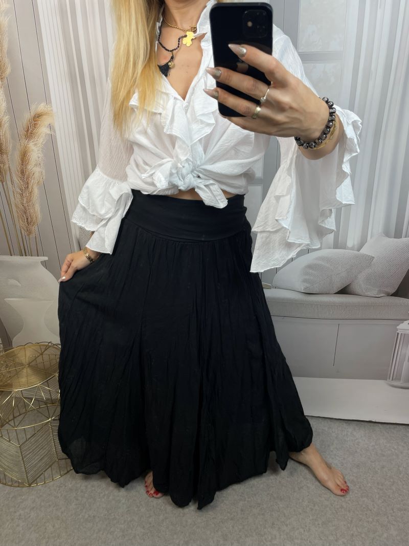 Spódnica Maxi 100% Bawełna - Czarna Spódnica Maxi 100% Bawełna - Czarna