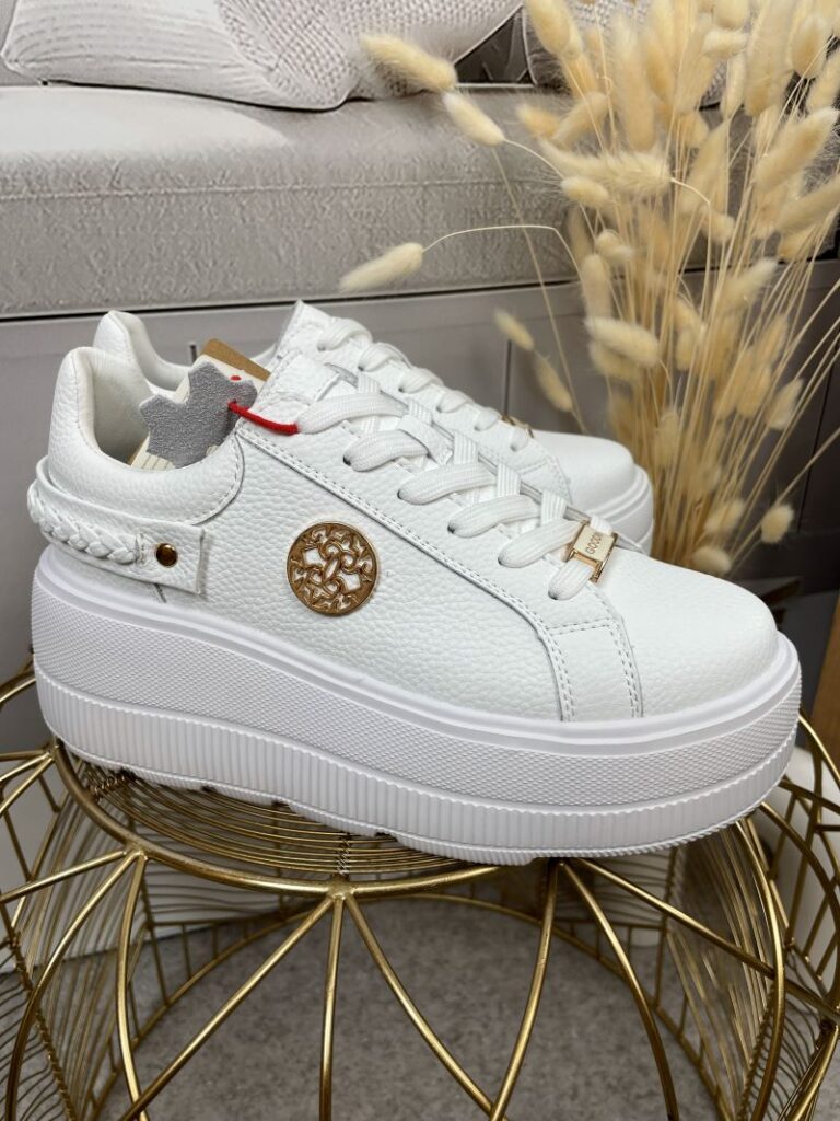 Sneakersy GOODIN ze Skóry Naturalnej - Białe