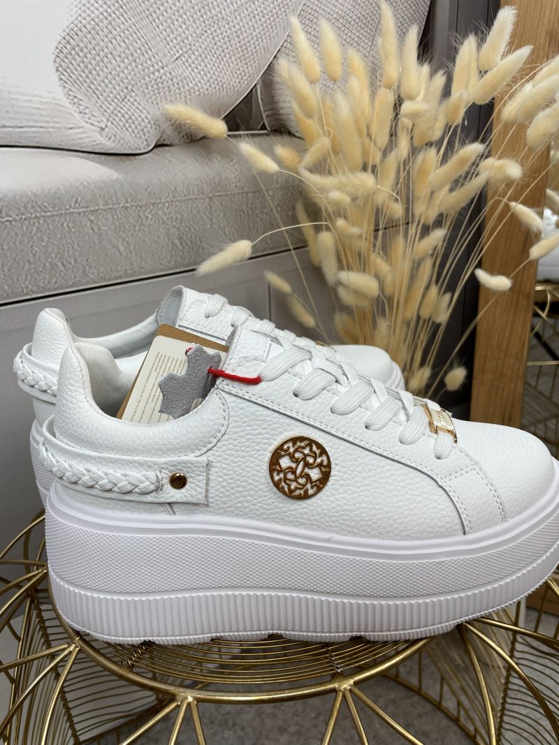 Sneakersy GOODIN ze Skóry Naturalnej - Białe Sneakersy GOODIN ze Skóry Naturalnej - Białe