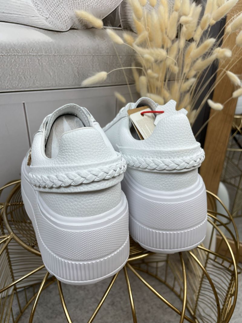 Sneakersy GOODIN ze Skóry Naturalnej - Białe Sneakersy GOODIN ze Skóry Naturalnej - Białe