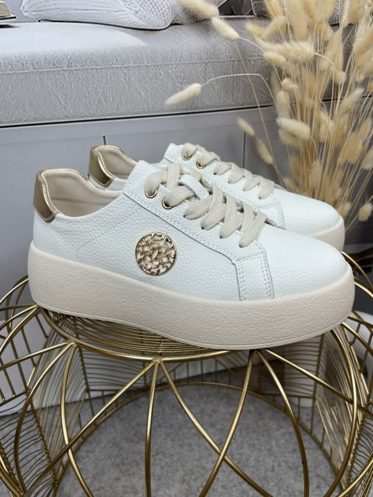 Sneakersy GOODIN ze Skóry Naturalnej - Śmietanka