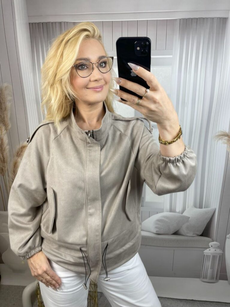 Jesienna Kurteczka z Eko Zamszu - Fango