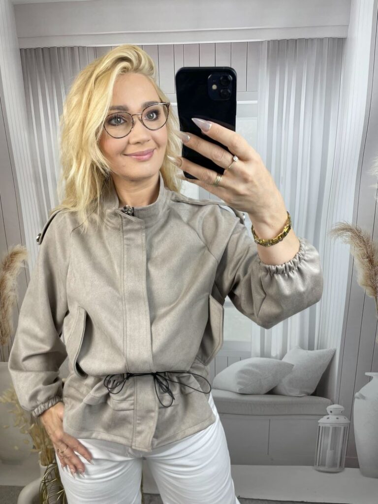 Jesienna Kurteczka z Eko Zamszu - Fango