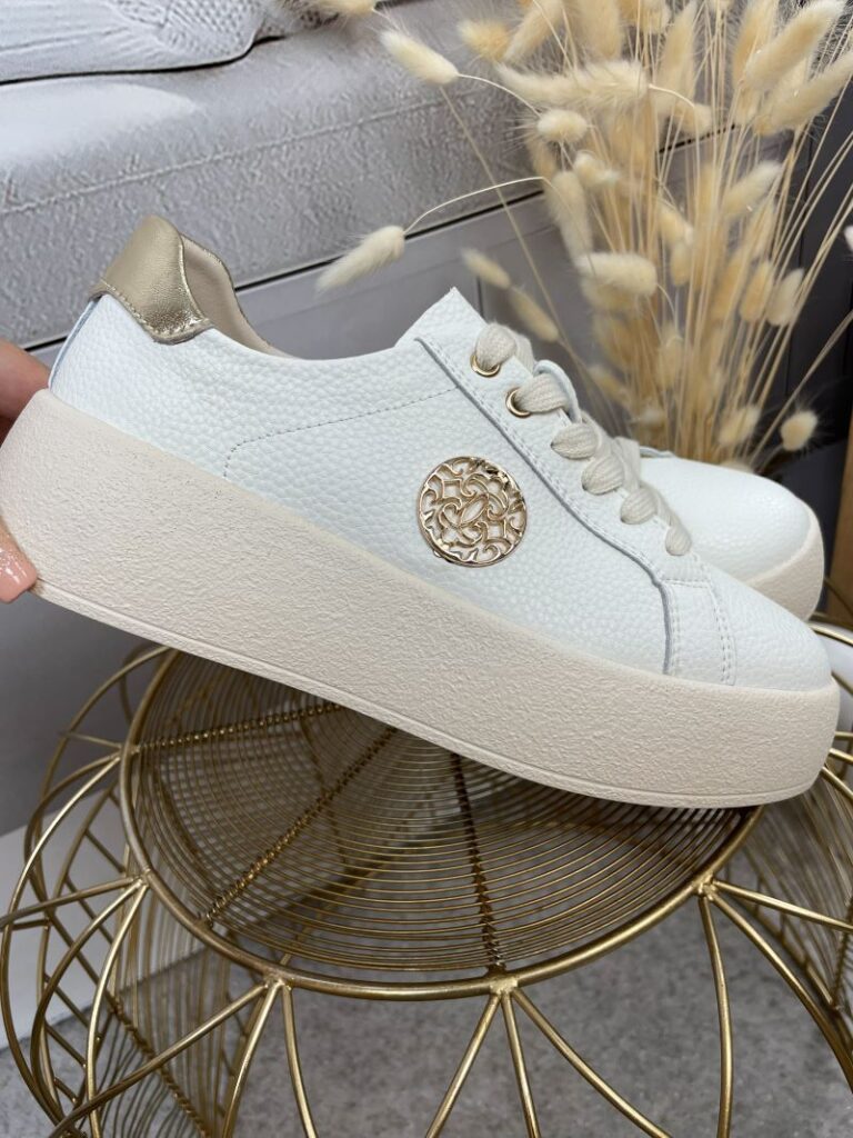 Sneakersy GOODIN ze Skóry Naturalnej - Śmietanka