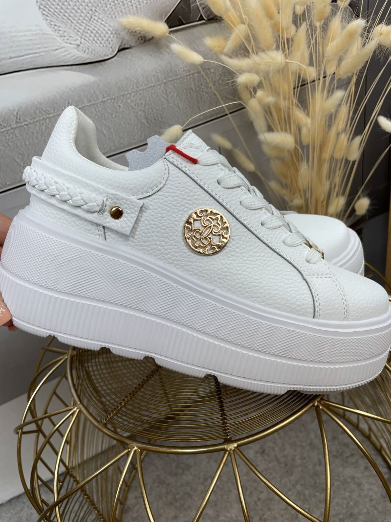 Sneakersy GOODIN ze Skóry Naturalnej - Białe Sneakersy GOODIN ze Skóry Naturalnej - Białe