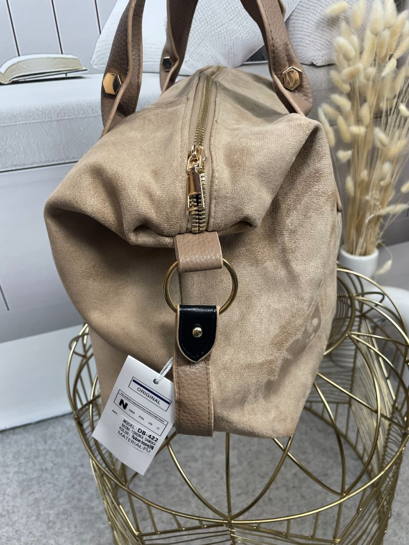 Shopperka z Eko - Zamszu - Beż Shopperka z Eko - Zamszu - Beż