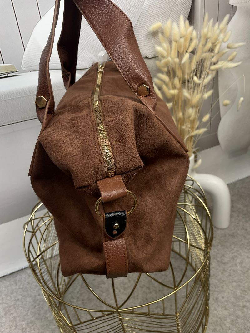 Shopperka z Eko - Zamszu Czekolada Mleczna Shopperka z Eko - Zamszu Czekolada Mleczna