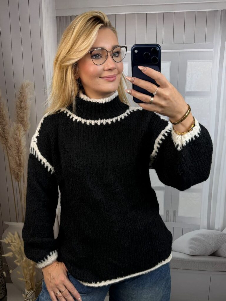 Półgolf Sara - Czerń