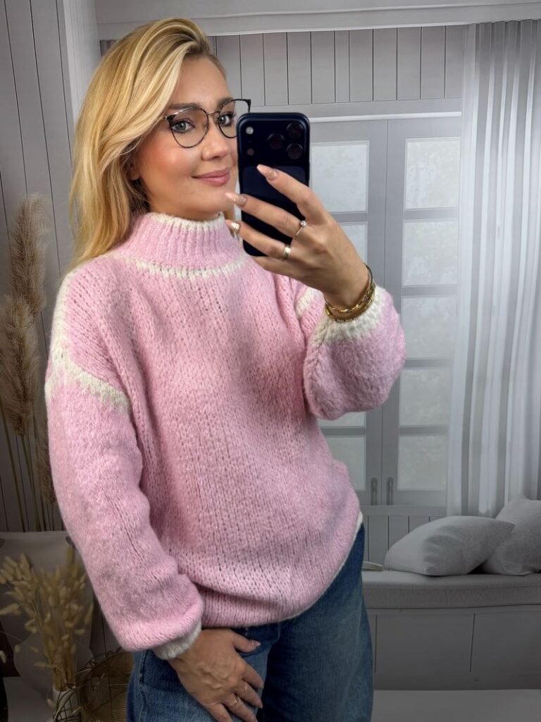 Półgolf Sara - Pastelowy Róż